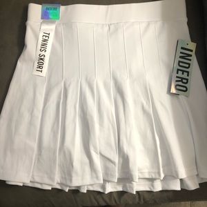 Vacation skirt - white tennis skirt size XL